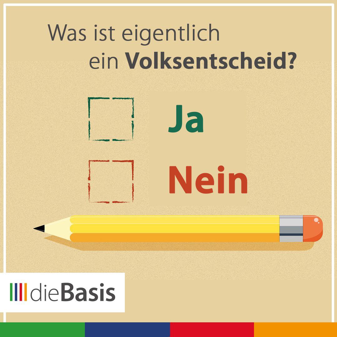 Was ist eigentlich ein Volksentscheid und wie kann man ihn nutzen? (Bild) Volksentscheid Ja/Nein?