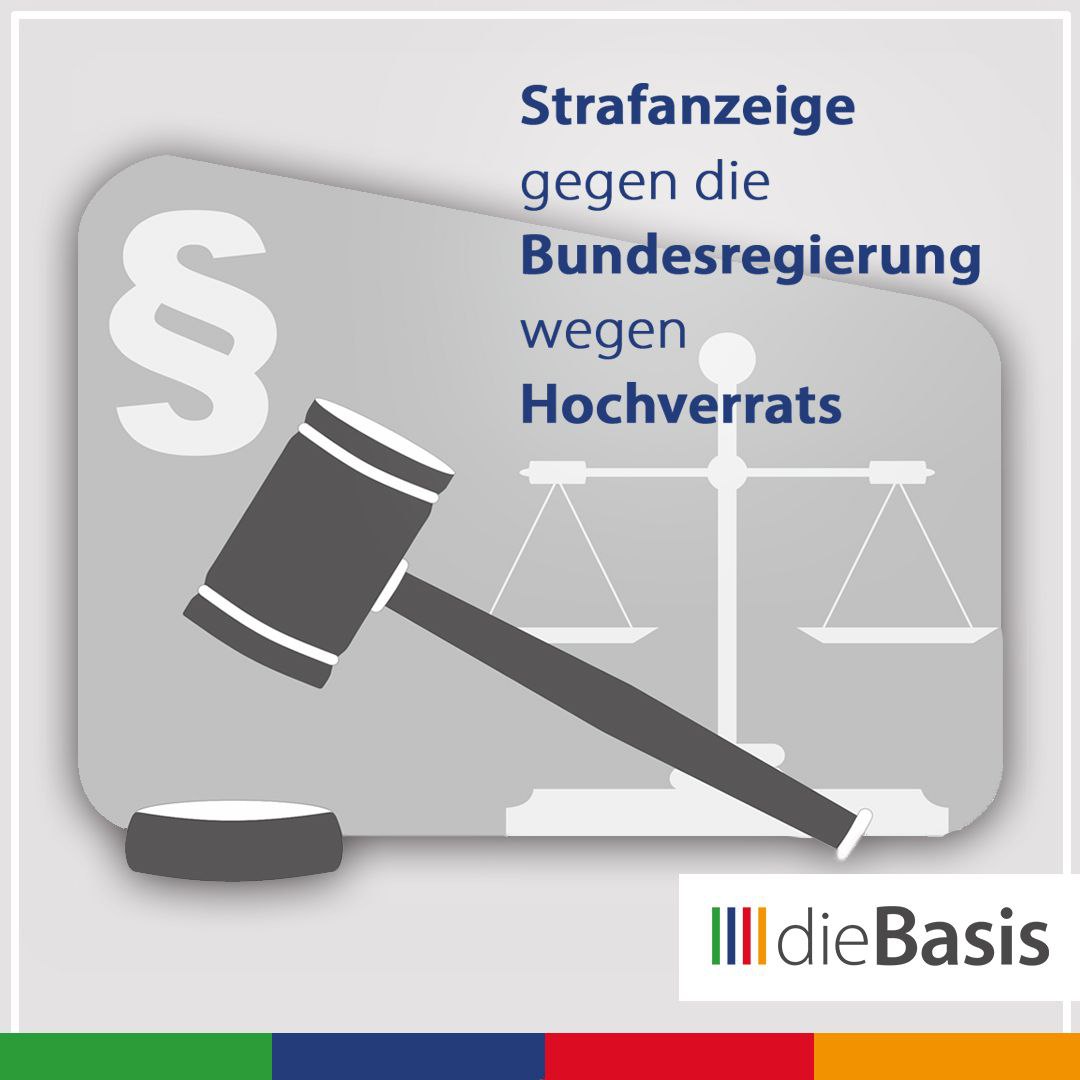 Strafanzeige gegen die Bundesregierung wegen Hochverrats