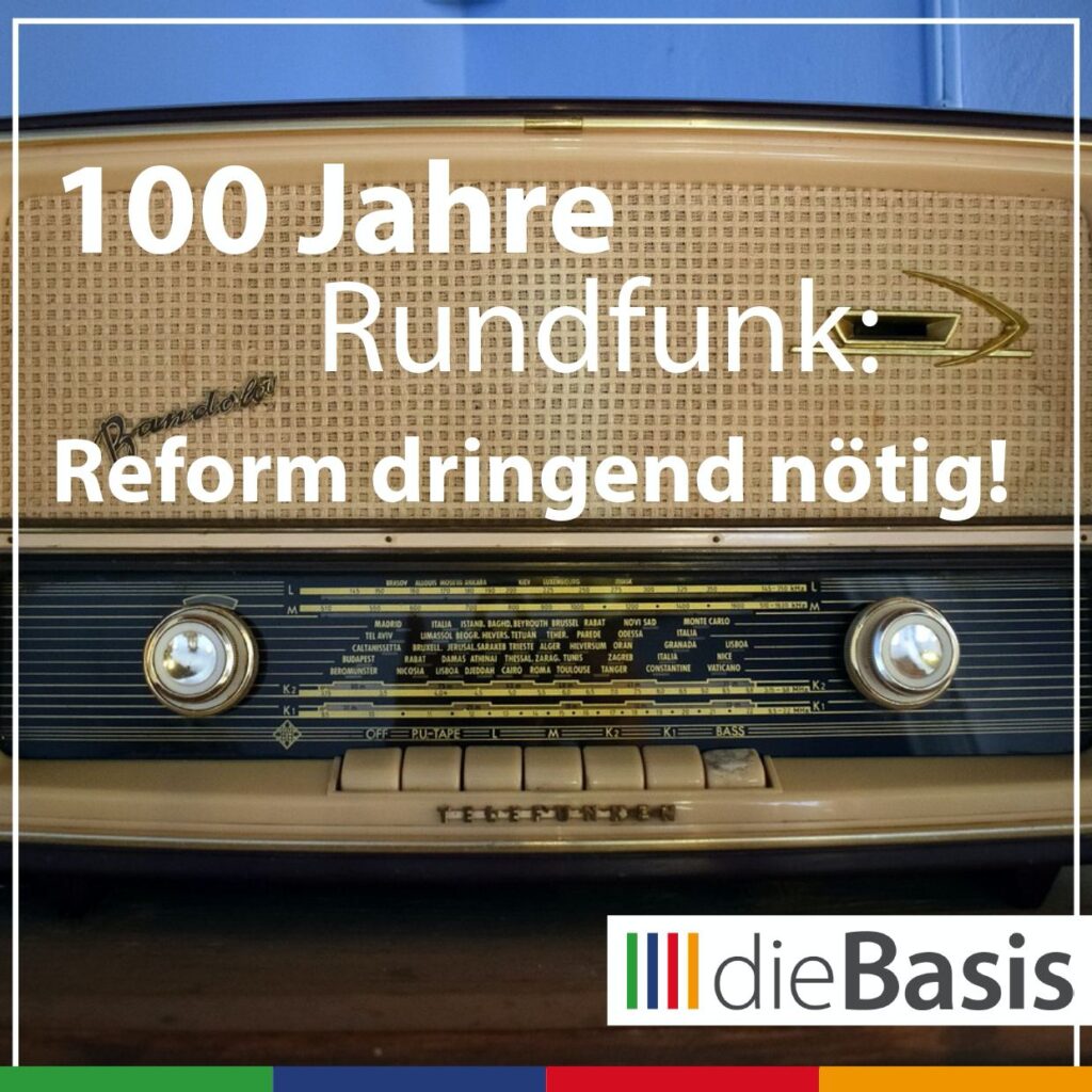 100 Jahre Rundfunk: Reform dringend nötig!