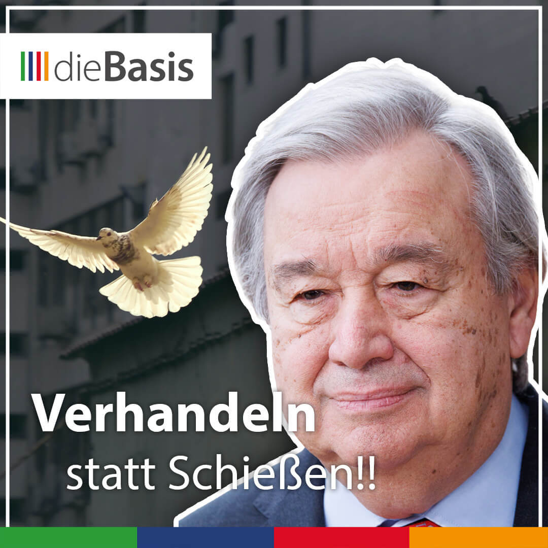 Antonio Guterres - Generalsekretär der Vereinten Nationen - Verhandeln statt Schießen