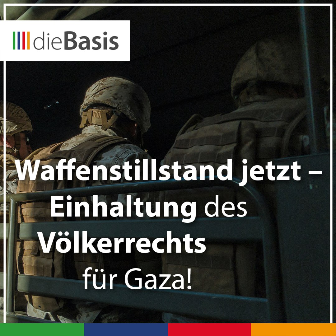 Erklärung zur humanitären Katastrophe im Gaza-Streifen (Bild) Waffenstillstand jetzt - Einhaltung des Völkerrechts für Gaza!