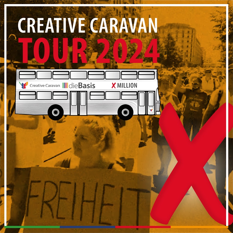 dieBasis Creative Caravan Tour 2024, XMillion, Tourbus