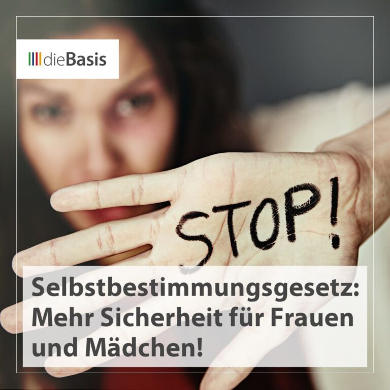 Selbstbestimmungsgesetz: mehr Sicherheit für Frauen und Mädchen!