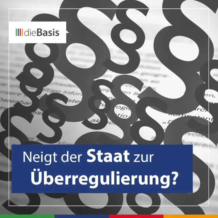 Neigt der Staat zur Überregulierung?