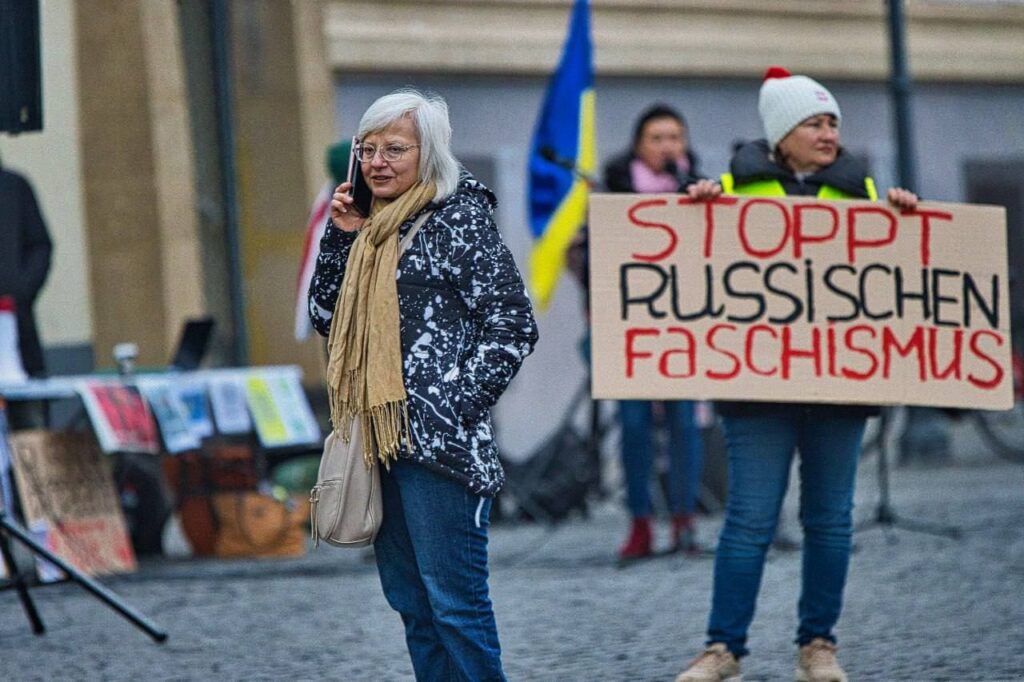 Gegendemonstration am 16.11.2024 auf dem Kapuzinerplatz – Stoppt den russischen Faschismus