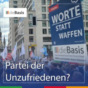 Beitragsbild für Studie der Uni Göttingen zu dieBasis – Partei der Unzufriedenen