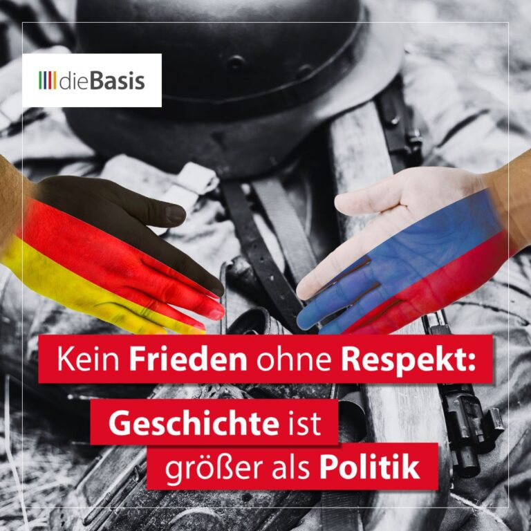 Gedenken an das Ende des Zweiten Weltkriegs – Für Frieden, Menschlichkeit und Versöhnung! (Bild) Kein Frieden ohne Respekt - Beitragsbild zum Gedenken an den 08. Mai 1945