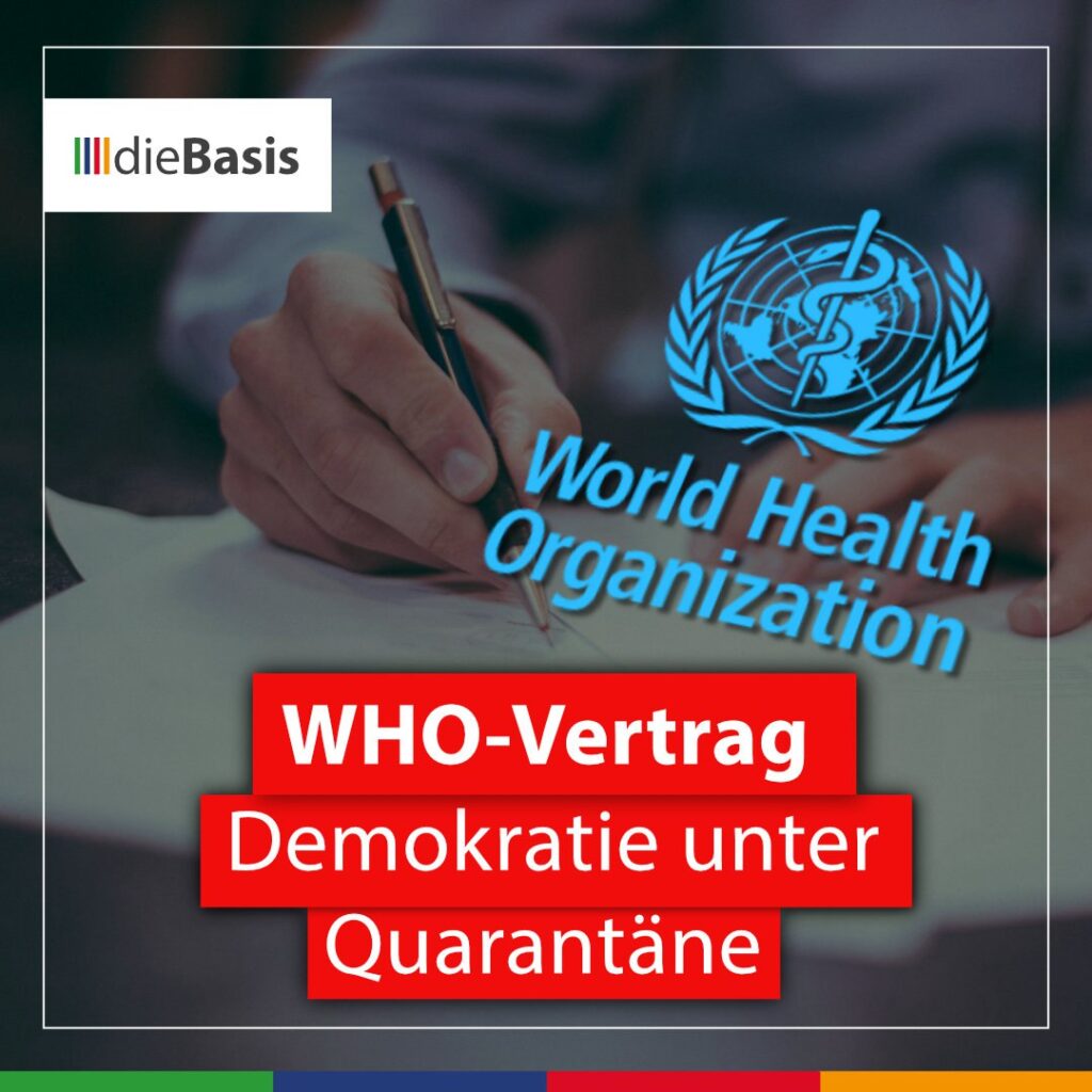 WHO-Pandemievertrag: Wenn Demokratie unter Quarantäne gestellt wird (Bild) Beitragsbild zum Artikel WHO-Vertrag – Demokratie unter Quarantäne