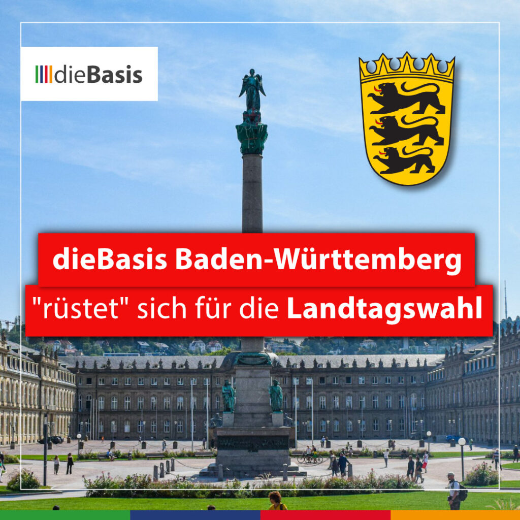 dieBasis Baden-Württemberg wählt 17-köpfige Landesliste für Landtagswahl 2026 (Bild) Beitragsbild Landtagswahl dieBasis BW - Motiv Landtag