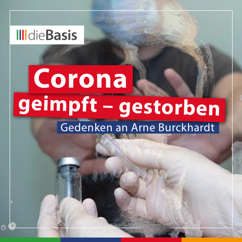 Corona – geimpft – gestorben (Bild) Beitragsbild für Artikel Corona-geimpft-gestoben im Gedenken an Arne Burckhardt