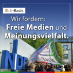 Mahnwache vor dem NDR-Funkhaus am Maschsee (Hannover)