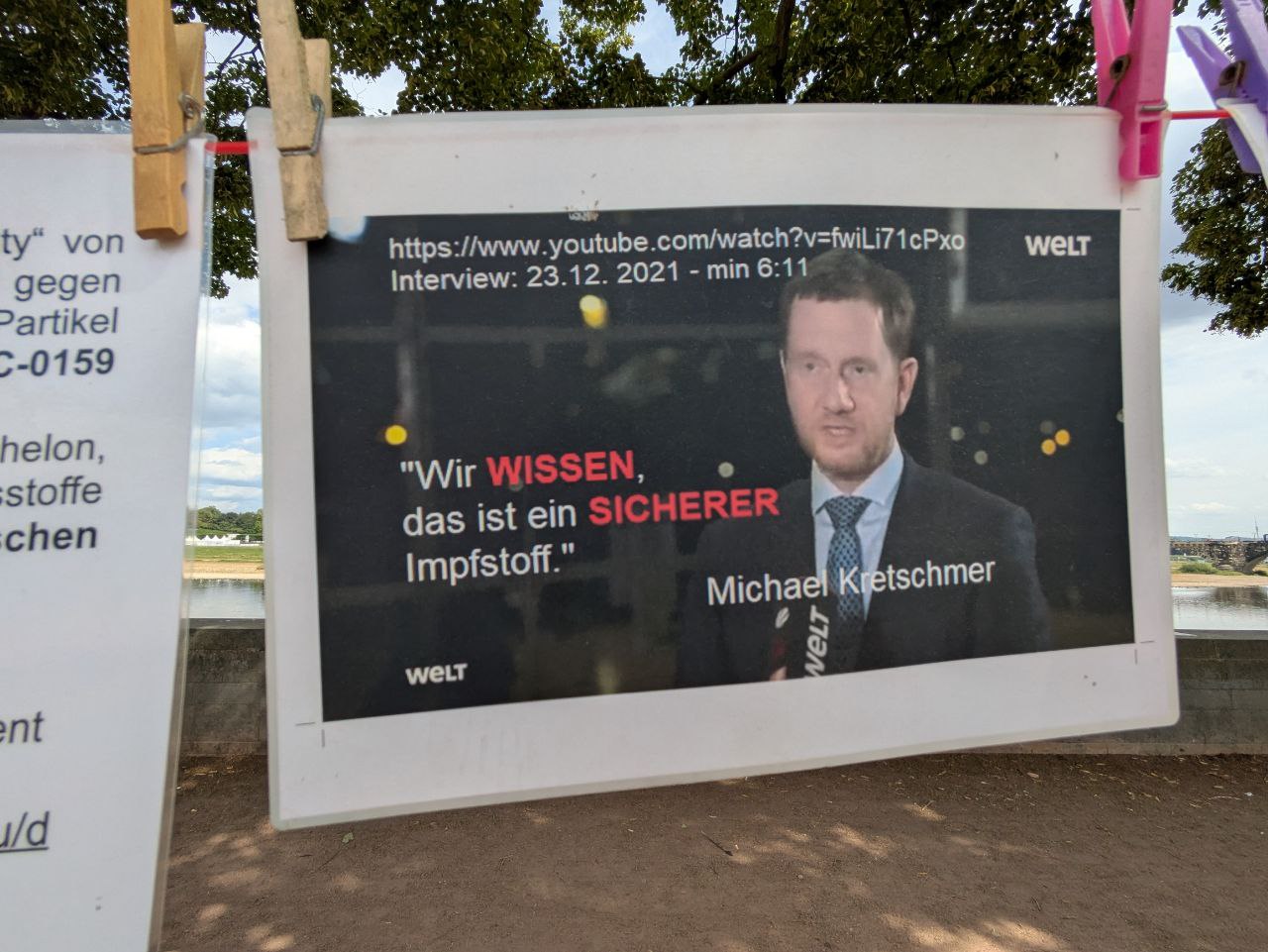 Anklagemauer vor dem Sächsischen Landtag in Dresden - Impressionen