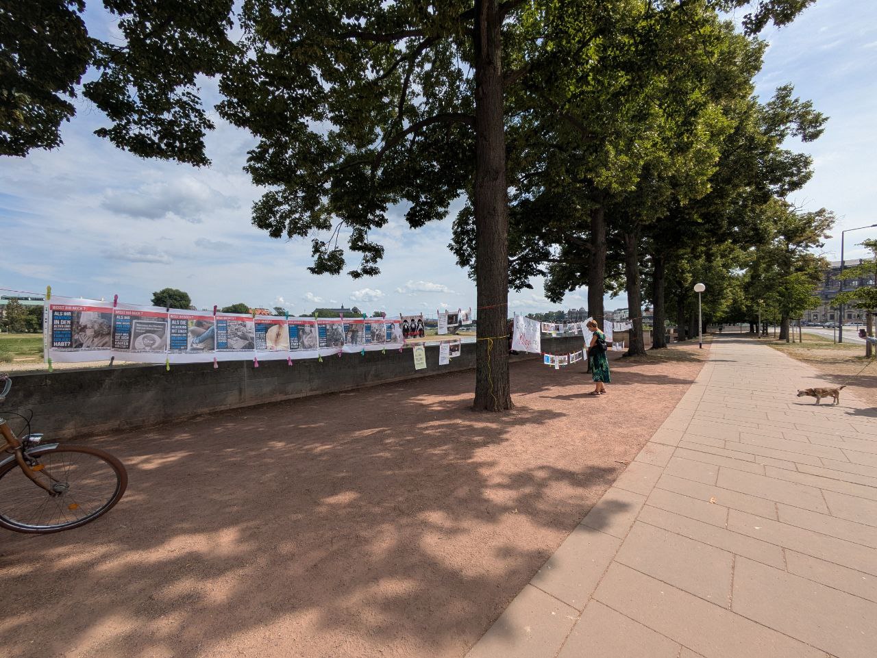 Anklagemauer vor dem Sächsischen Landtag in Dresden - Impressionen