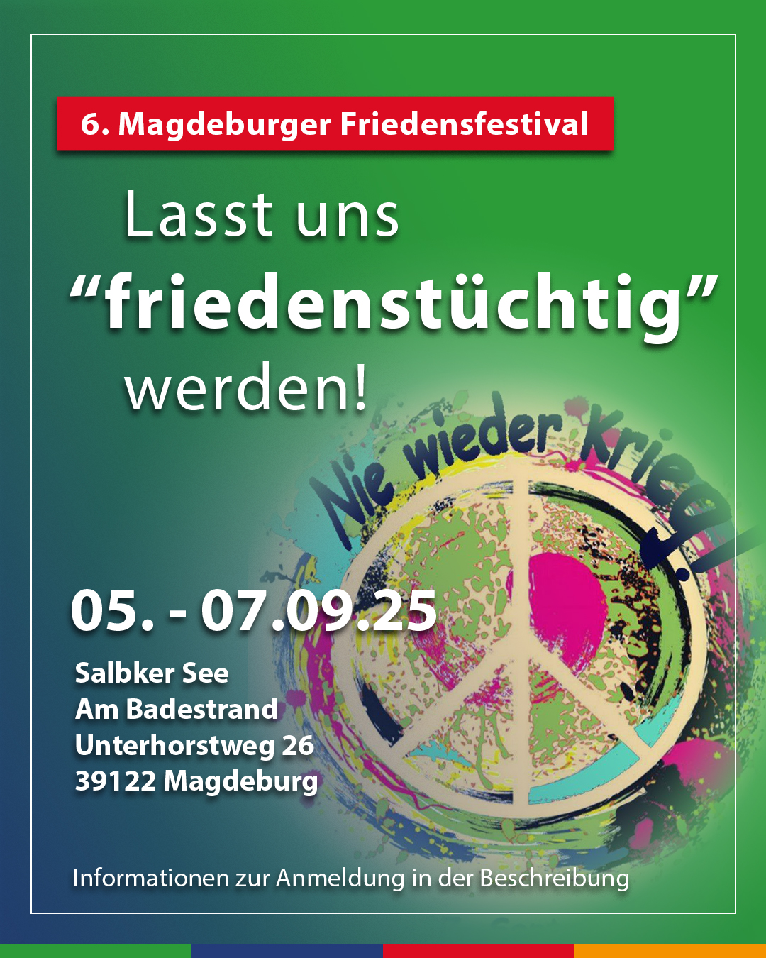 6. Magdeburger Friedensfestival 5.-7. Sept. 2025