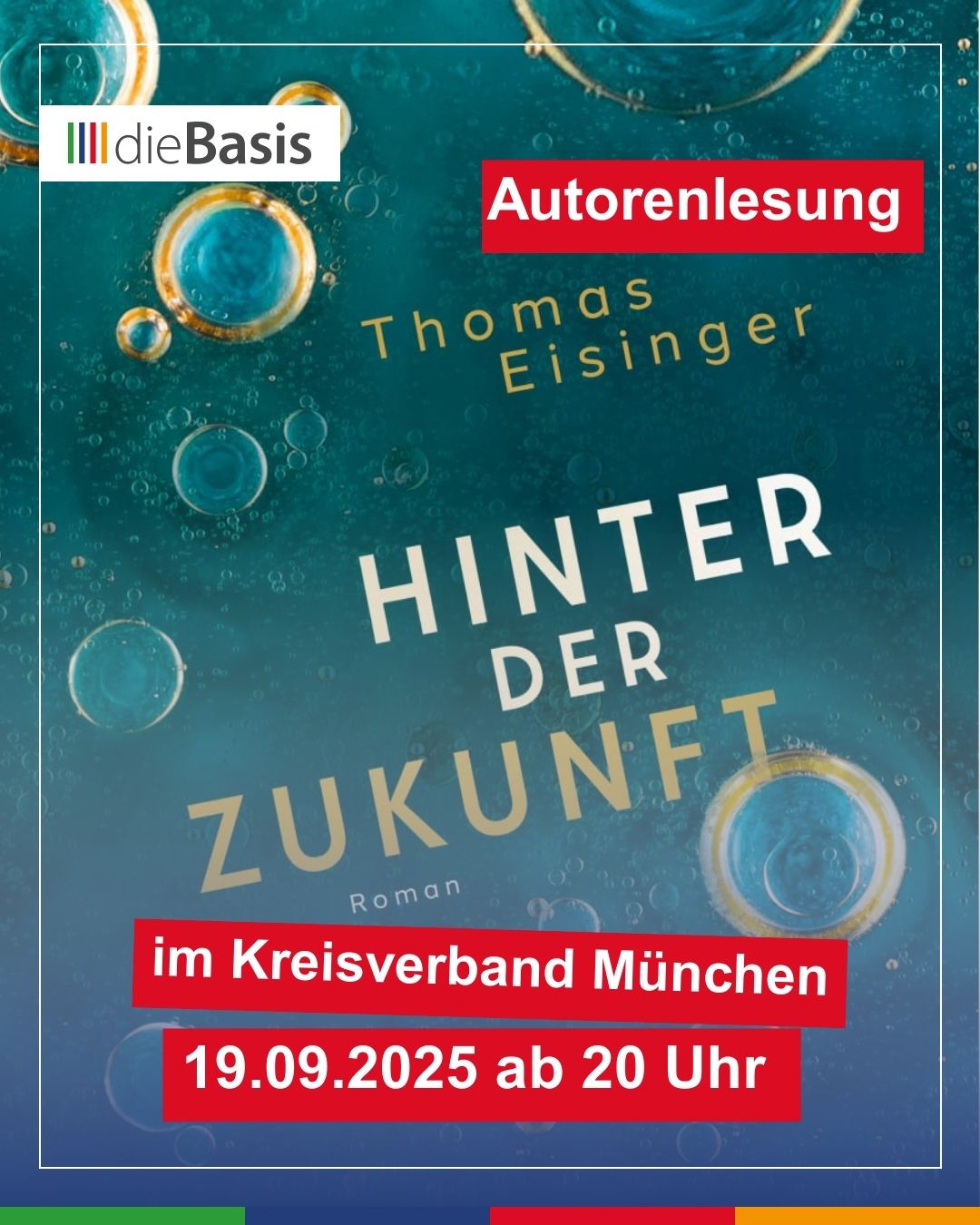 Hinter der Zukunft – Autorenlesung mit Thomas Eisinger