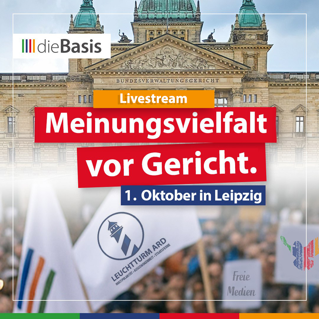 Leipzig 01.10. LIVESTREAM: Demo & Verhandlung zum Rundfunkbeitrag