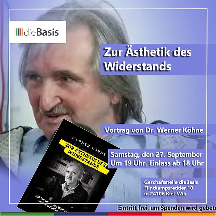 "Ästhetik des Widerstands" – Vortrag und Lesung von Dr. Werner Köhne