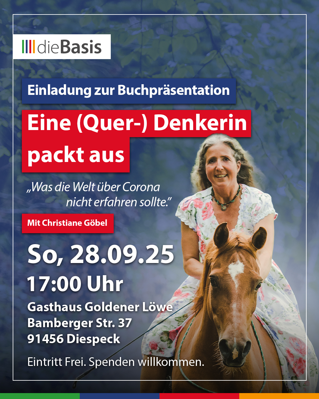 Eine (Quer-) Denkerin packt aus - Buchpräsentation mit Christiane Göbel