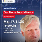 Der Neue Feudalismus – Autorenlesung mit Hermann Ploppa