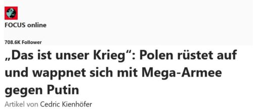 Focus-Headline: Das ist unser Krieg