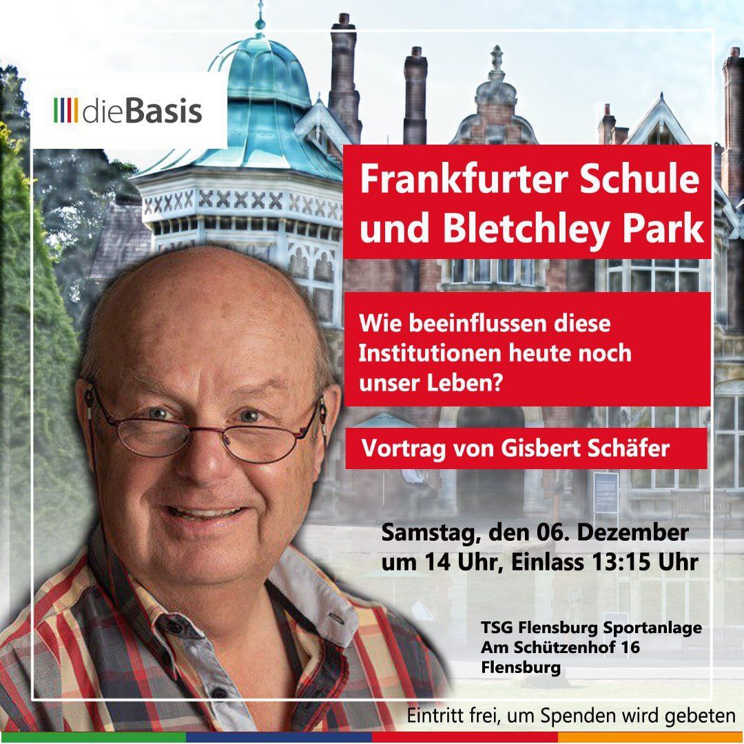 Bletchley Park und Frankfurter Schule – Vortrag und Diskussion mit Gisbert Schäfer