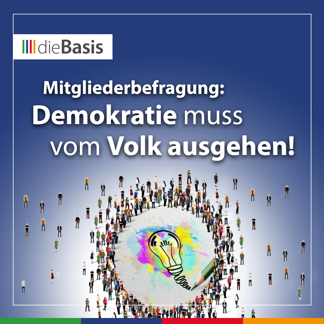 Beitragsbild zum Artikel "Was Basisdemokratie sein soll und leisten kann" (Ergebnis Mitgliederbefragung)