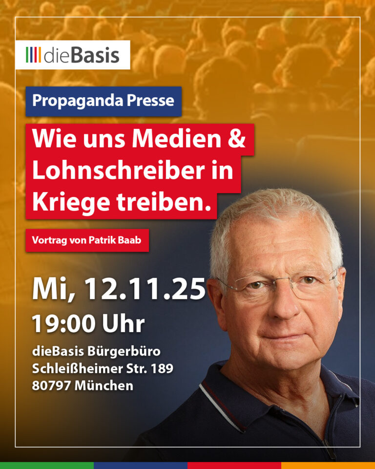 Vortrag Patrik Baab am 12.11.25 in München