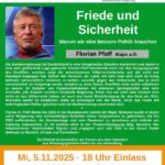 Frieden und Sicherheit – Warum wir eine besser Politik brauchen mit Florian D. Pfaff, Major a.D.