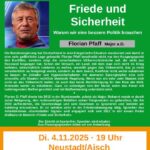 Frieden und Sicherheit – Warum wir eine besser Politik brauchen mit Florian D. Pfaff, Major a.D.