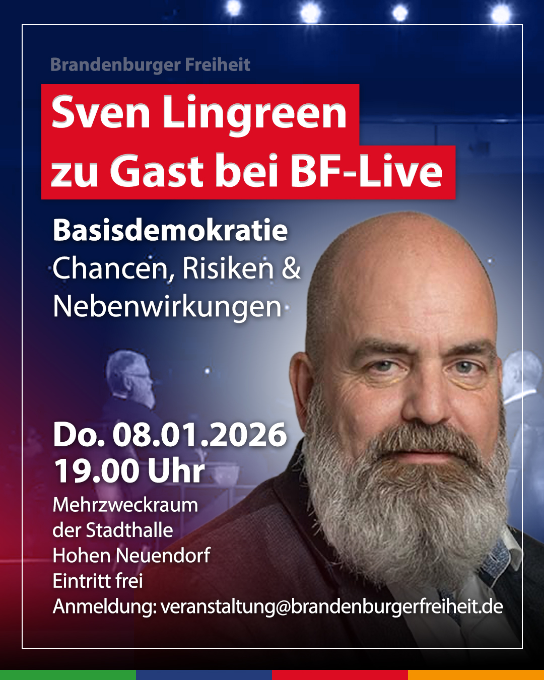 BF-live: Basisdemokratie – Chancen, Risiken und Nebenwirkungen mit Sven Lingreen