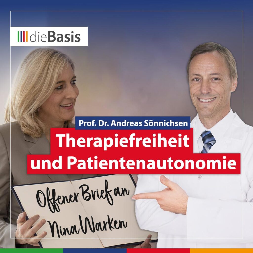 Offener Brief von Prof Andreas Sönnichsen an Nina Warken