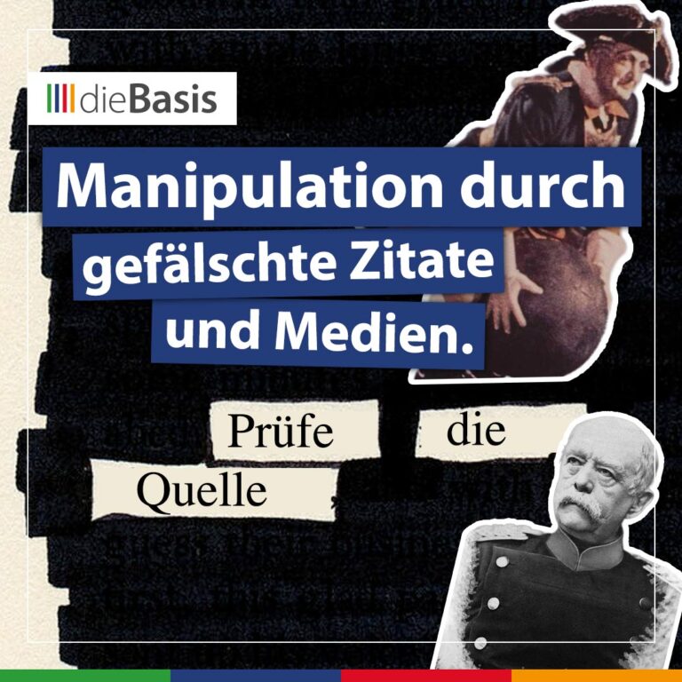 Otto von Bismarck – Warum Zitate im Kontext gelesen werden müssen (Bild) Manipulation durch gefälschte Zitate und Medien