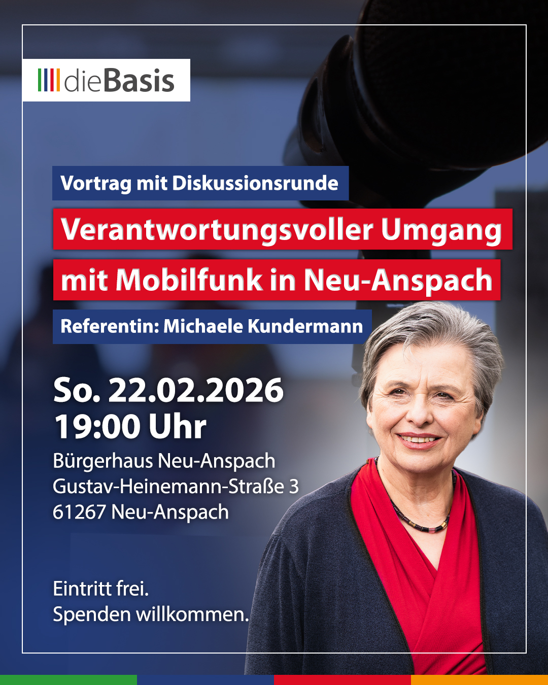 Verantwortungsvoller Umgang mit Mobilfunk in Neu-Anspach – Vortrag & Austausch mit Michaele Kundermann