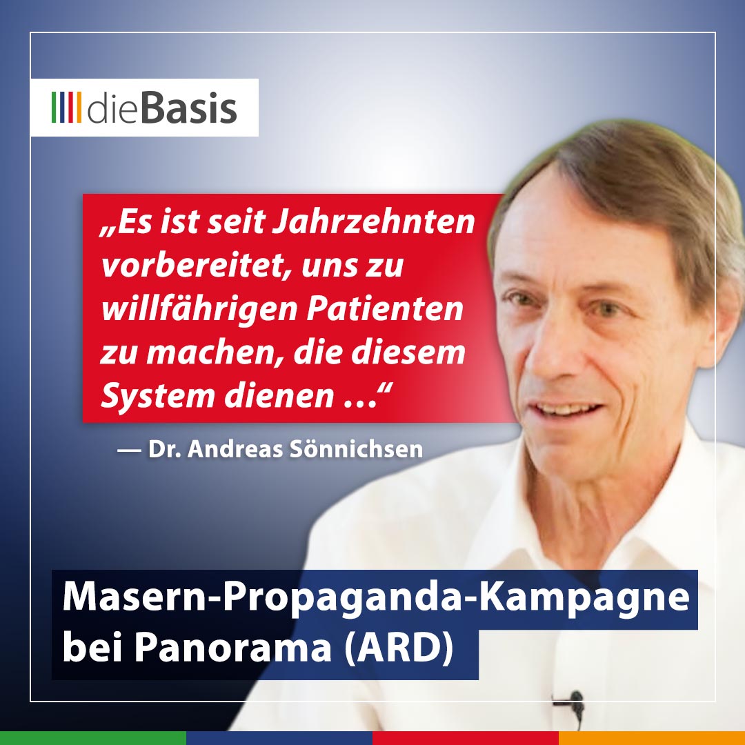 dieBasis (Bild) Beitragsbild ARD-Panorama-Sendung zu Andreas Sönnichsen und Masernimpfung