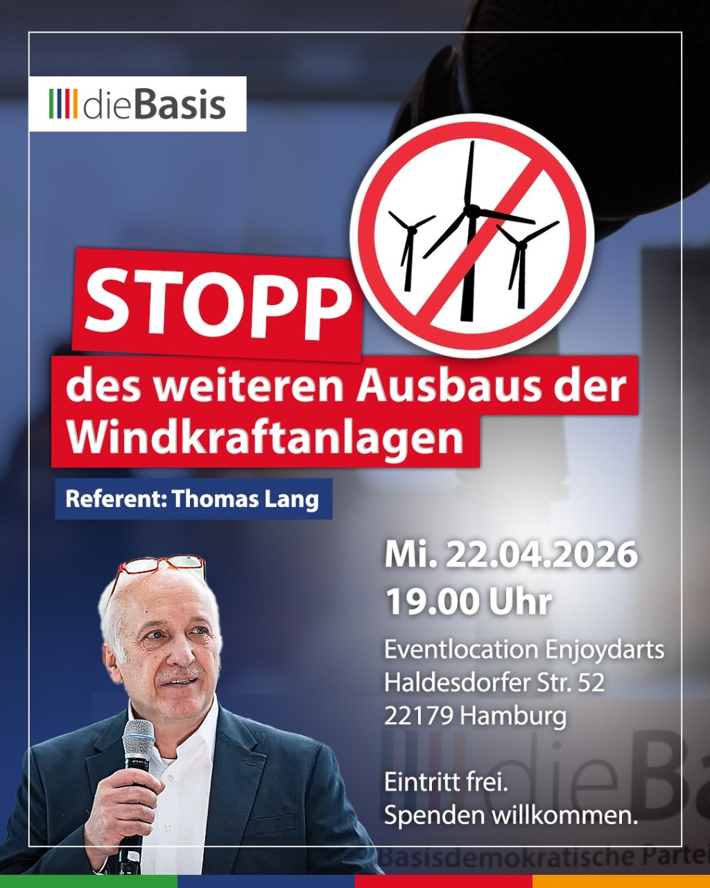 Ausbau von Windkraftanlagen stoppen! – Vortrag mit Thomas Lang