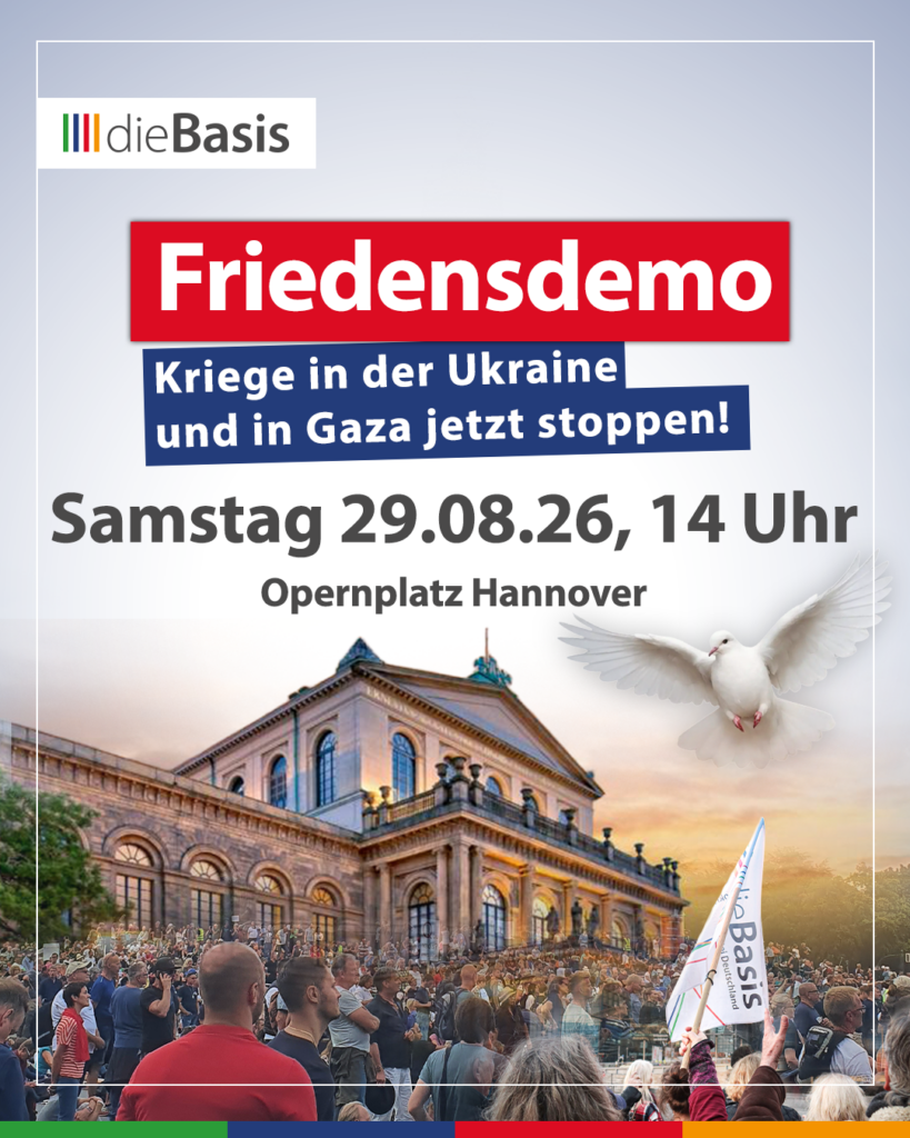 Stellungnahme zur Rolle Deutschlands im Iran- Ukraine- und Gaza-Krieg – Aufruf zur Friedensdemo in Hannover (Bild) Friedensdemo Hannover – Kriege in der Ukraine und in Gaza jetzt stoppen