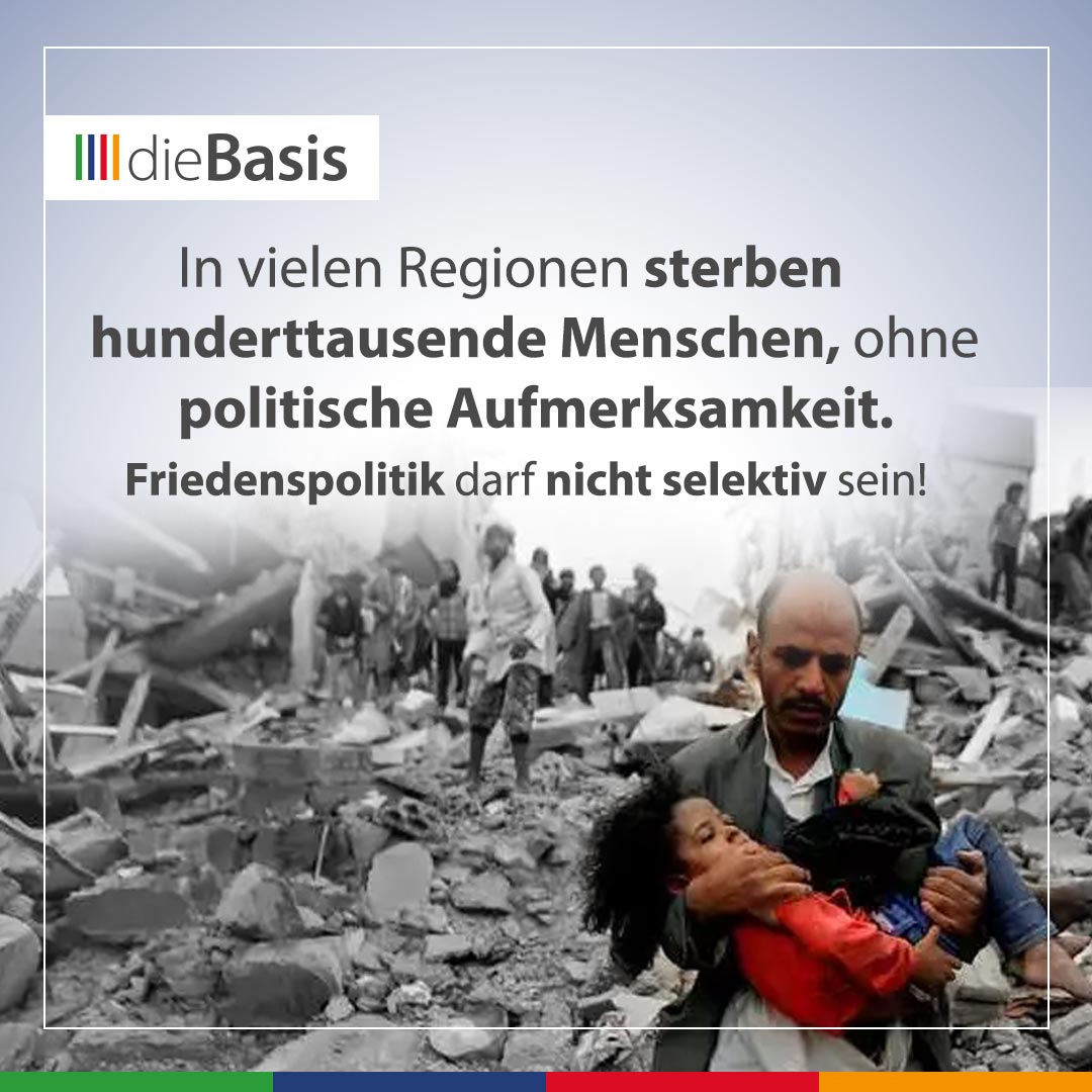 dieBasis (Bild) Beitragsbild Die vergessenen Kriege und die Friedenspolitik