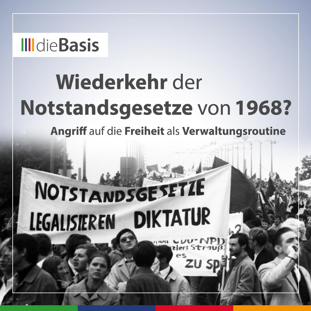 Beitragsbild Der Notstand kommt heute in Scheibchen