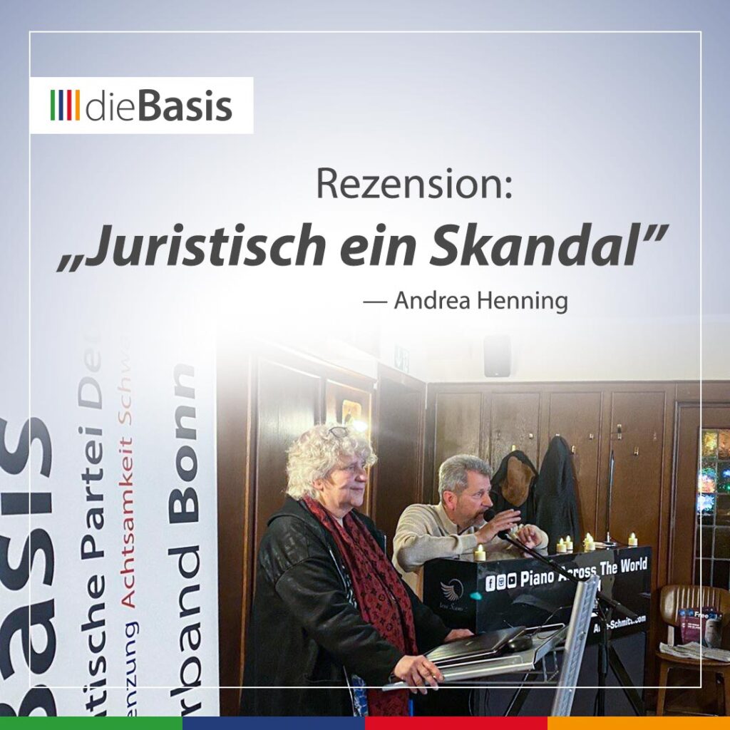 Juristisch ein Skandal (Bild) Rezension Buchvorstellung Juristisch ein Skandal von Andrea Henning