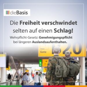 Beitragsbild Wehrpflichtgesetz: Genehmigungspflicht von Auslandsaufenthalten
