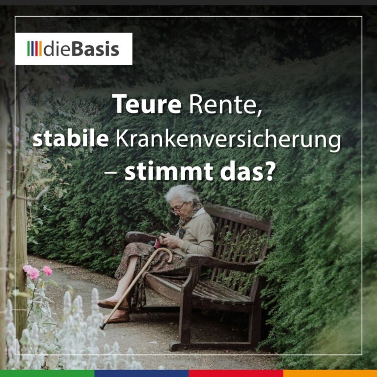 Beitragsbild Teure Rente, stabile Krankenversicherung – stimmt das?