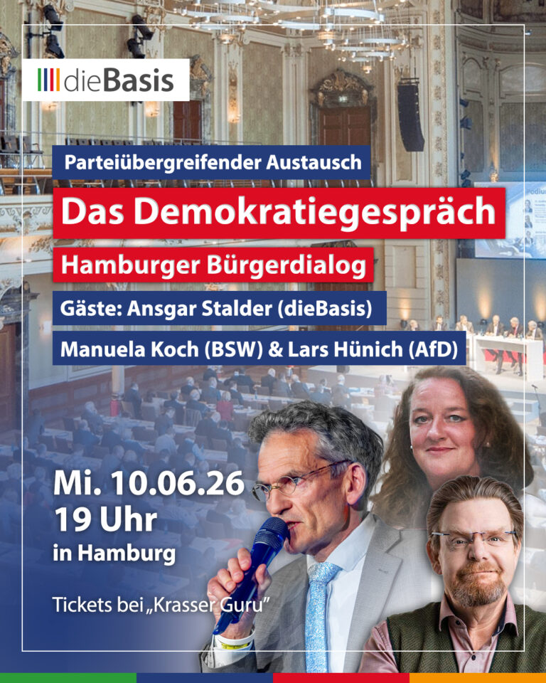 Demokratiegespräch mit dieBasis, BSW und AfD in Hamburg