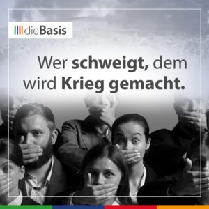 Beitragsbild – Wer schweigt, dem wird der Krieg gemacht