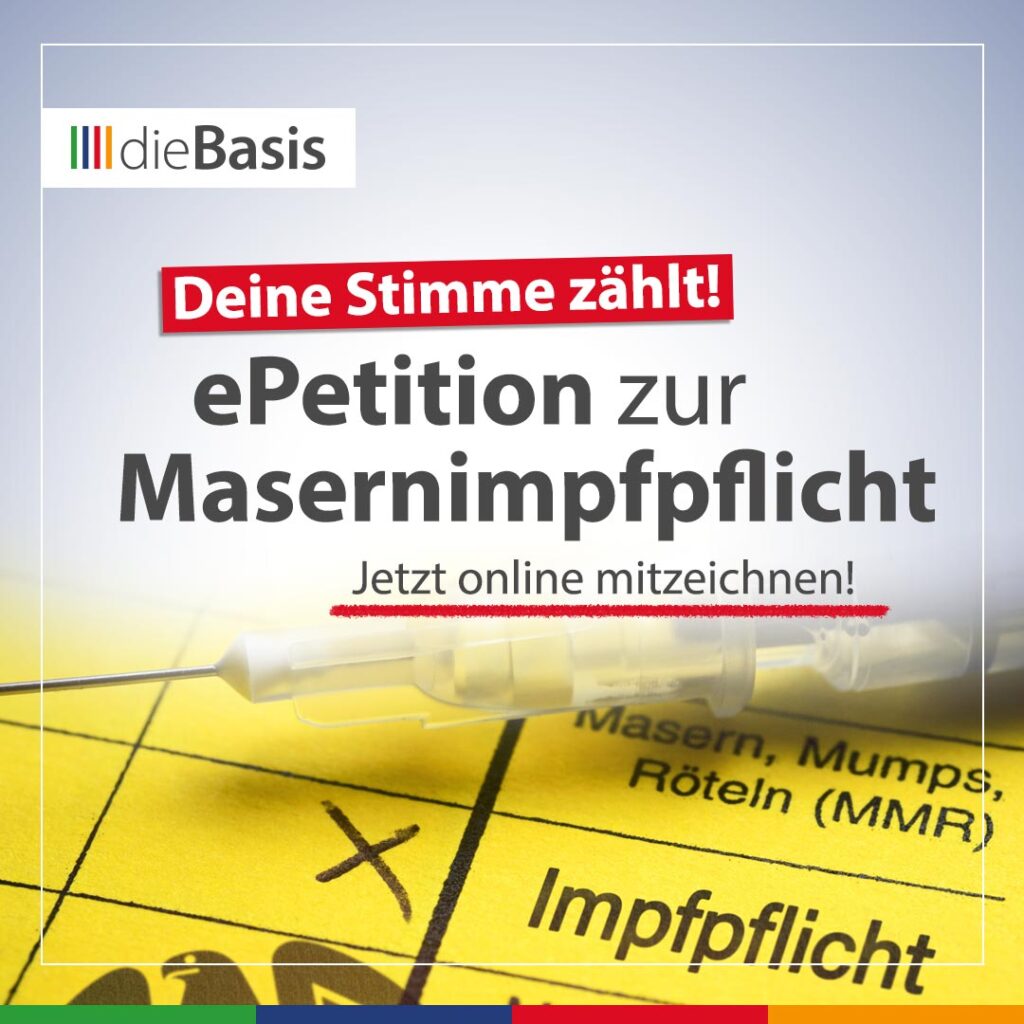 ePetition zur Masernimpfpflicht