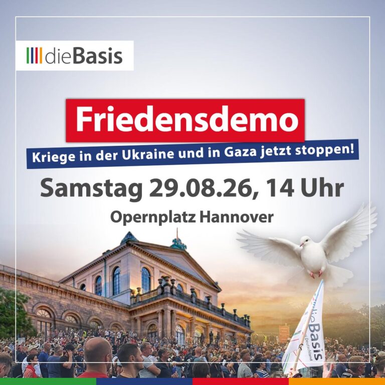 Friedensdemo Hannover – Kriege in der Ukraine und in Gaza jetzt stoppen