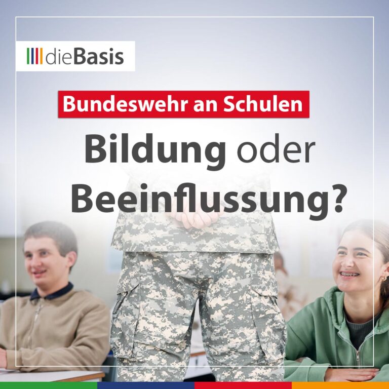 Bundeswehr an Schulen – Bildung oder Beeinflussung