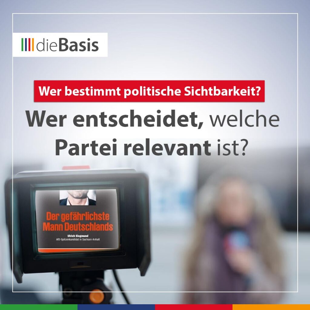 Wer entscheidet eigentlich, welche Partei relevant ist? (Bild) Wer entscheidet, welche Partei relevant ist?