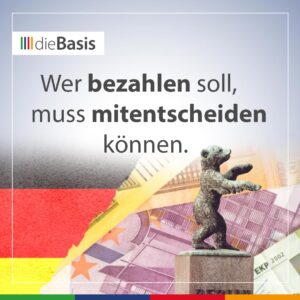 Beitragsbild Wer bezahlen soll, muss mitentscheiden können.
